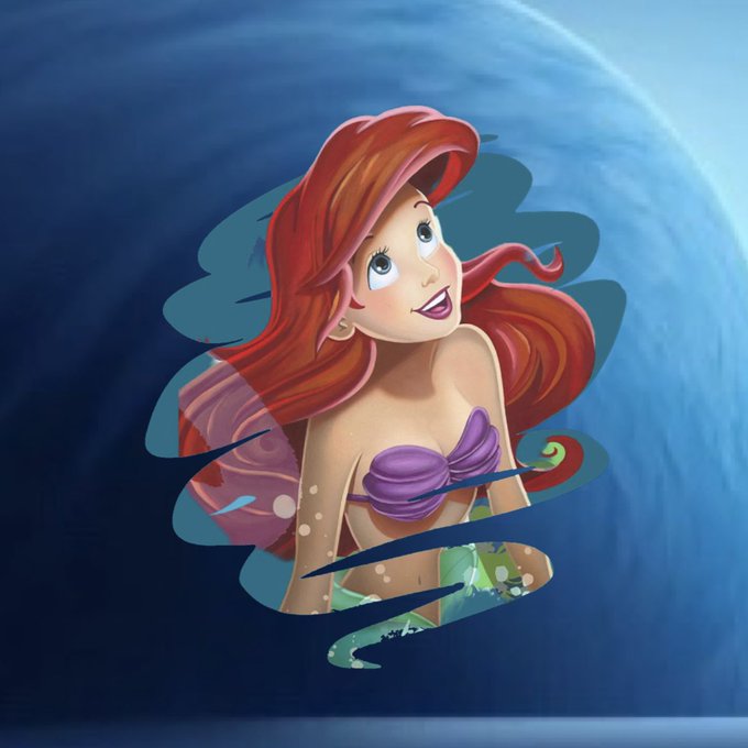 princess ariel icon Blank Meme Template