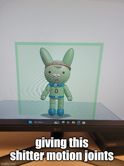 giving this shitter motion joints | made w/ Imgflip meme maker