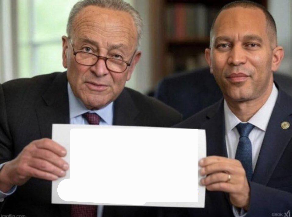 Chuck Schumer sign Blank Meme Template