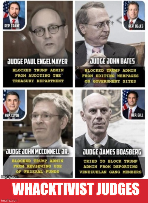 Crooked Democrat Judges Blank Meme Template