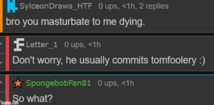 When Letter_F defended Apefan | made w/ Imgflip meme maker