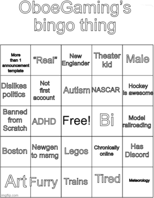 New bingo trend, do it or else | image tagged in oboegaming bingo thing v1 | made w/ Imgflip meme maker