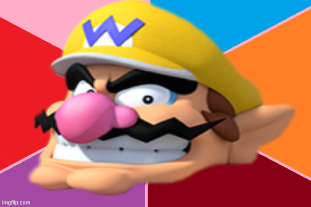 wario head Blank Meme Template