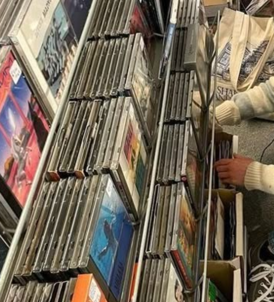 Record Shopping. Blank Meme Template