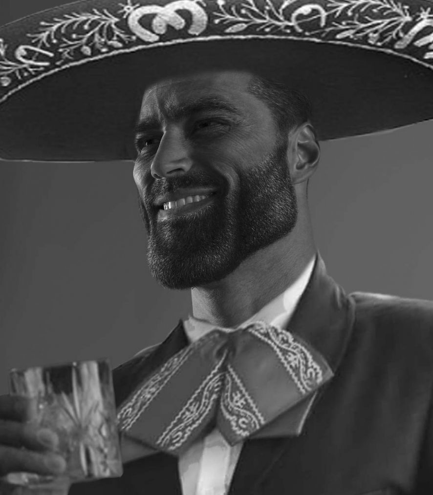 Mexican Gigachad Blank Meme Template