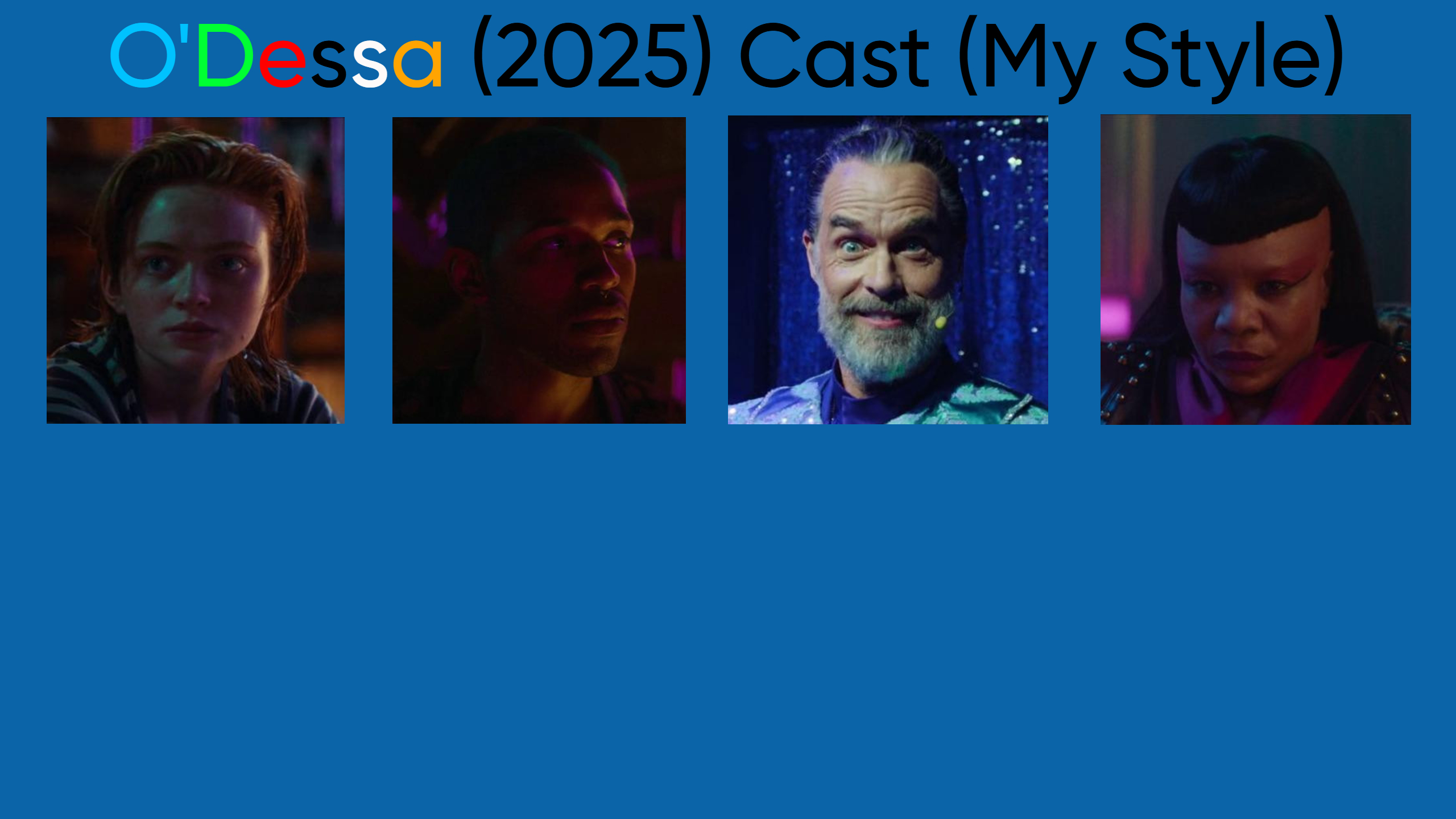 High Quality O'Dessa (2025) Cast (My Style) Blank Meme Template