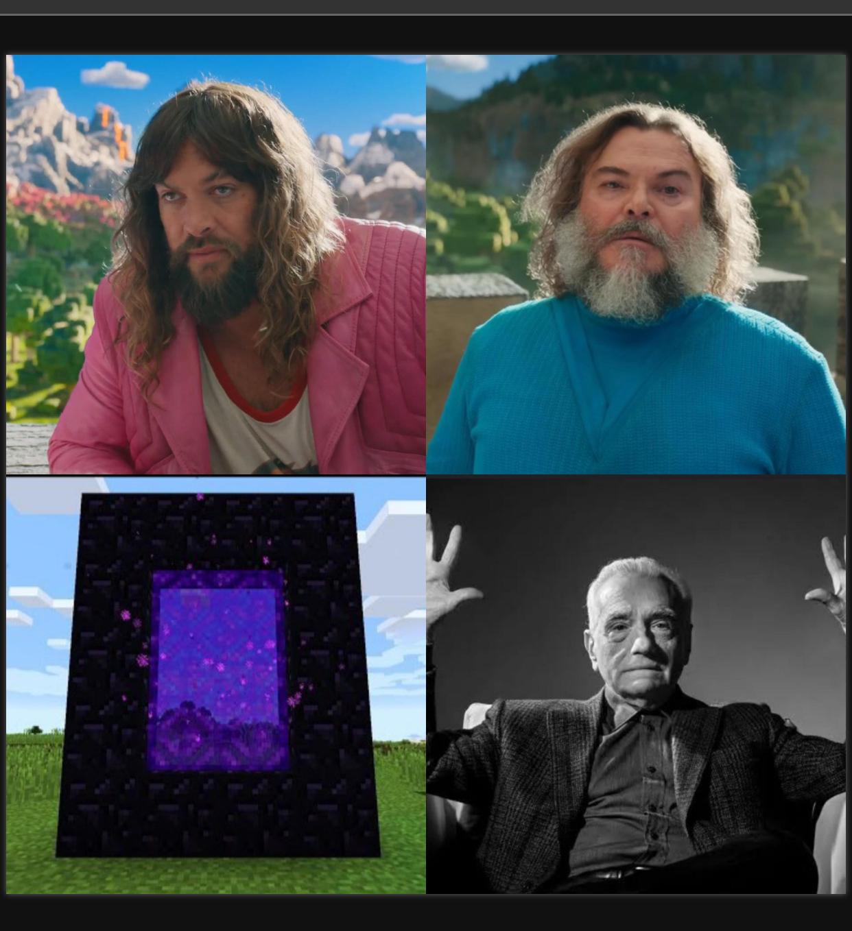Minecraft movie Blank Meme Template