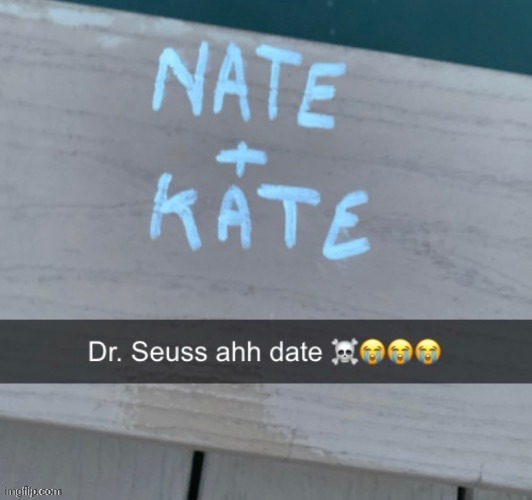 Nate and Kate, they went on a date | made w/ Imgflip meme maker