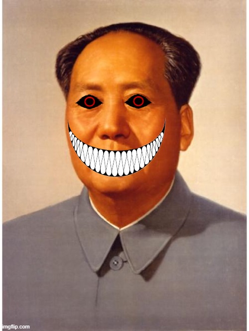 Demonic Mao Zedong | image tagged in chairman mao,mao zedong,devil,communism,dictator,demonic | made w/ Imgflip meme maker