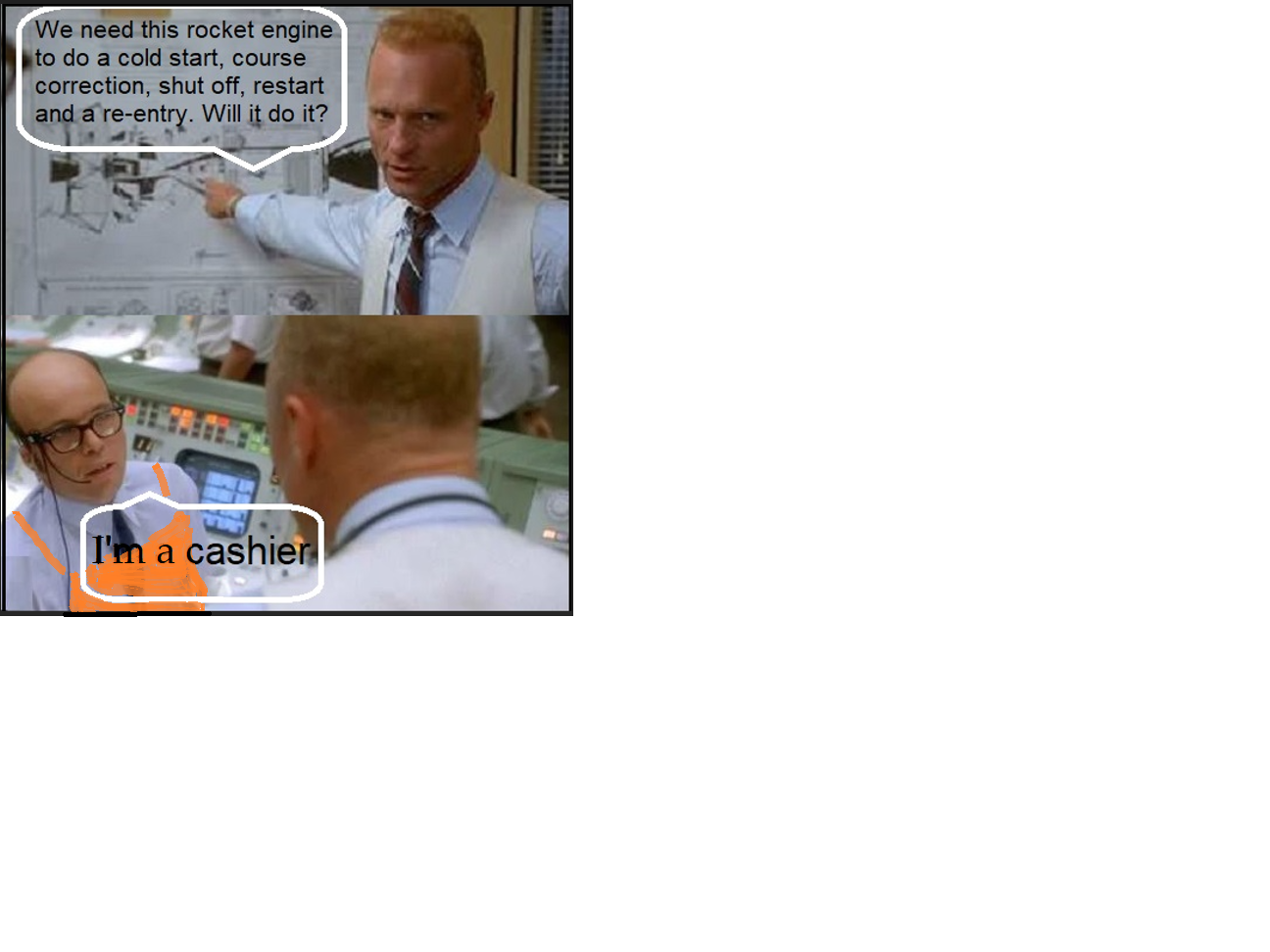 Home Depot Cashier Blank Meme Template