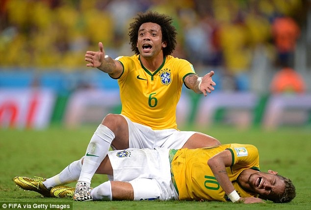 Marcelo - Neymar | image tagged in marcelo - neymar | made w/ Imgflip meme maker