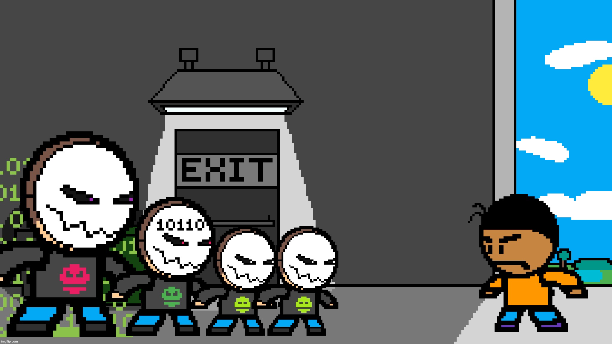 1st boss: Hacker | made w/ Imgflip meme maker