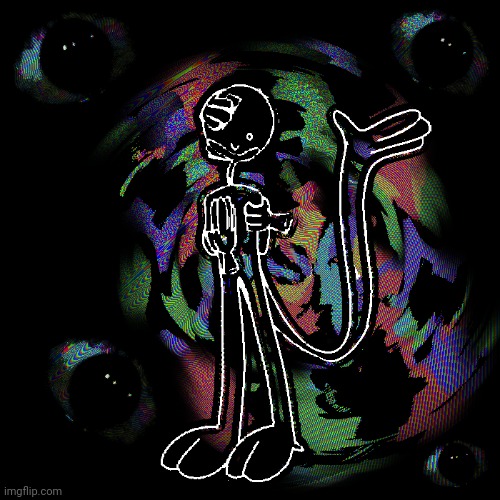 Cool art test (this shit is so ass, might turn the thing in it into an oc) | made w/ Imgflip meme maker