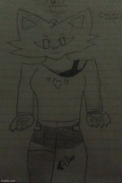 Drawing of Scarf i made on Monday in a different outfit. Thoughts? | made w/ Imgflip meme maker