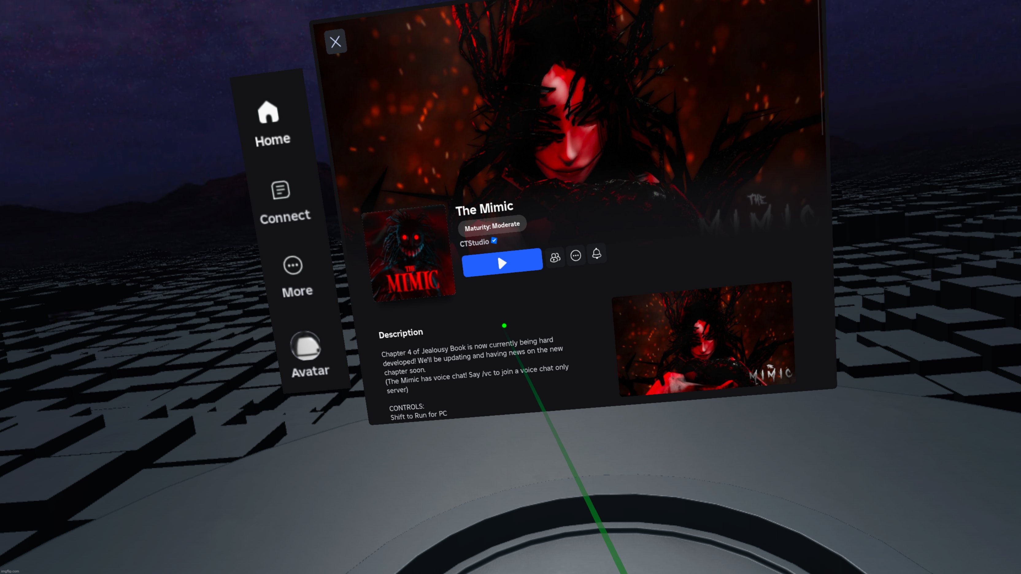 im about to play my first horror game. doing it in vr too | made w/ Imgflip meme maker