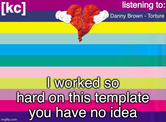 808s temp | Danny Brown - Torture; I worked so hard on this template you have no idea | image tagged in 808s temp | made w/ Imgflip meme maker