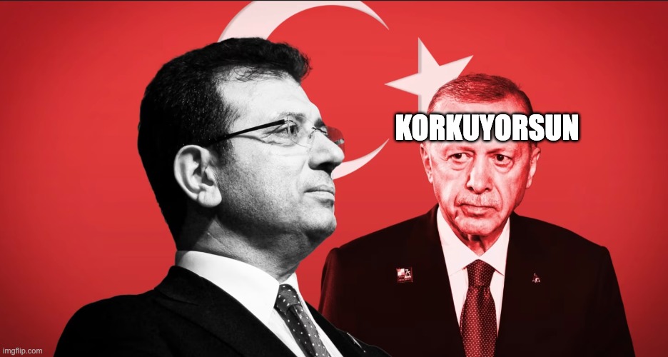 Korkuyorsun | KORKUYORSUN | image tagged in turkey | made w/ Imgflip meme maker