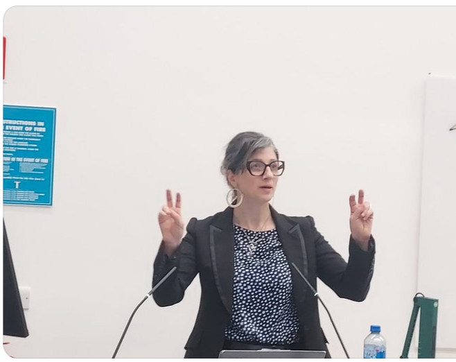 Francesca Albanese Air Quotes Blank Meme Template