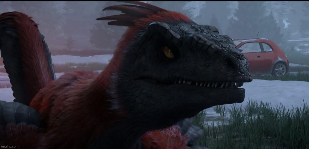Just a random Pyroraptor image.mp3 | image tagged in jurassic park,jurassic world,jurassic park/world | made w/ Imgflip meme maker