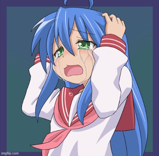 Konata Too many A | image tagged in konata too many a | made w/ Imgflip meme maker