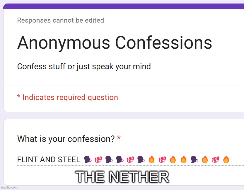 THE NETHER | made w/ Imgflip meme maker