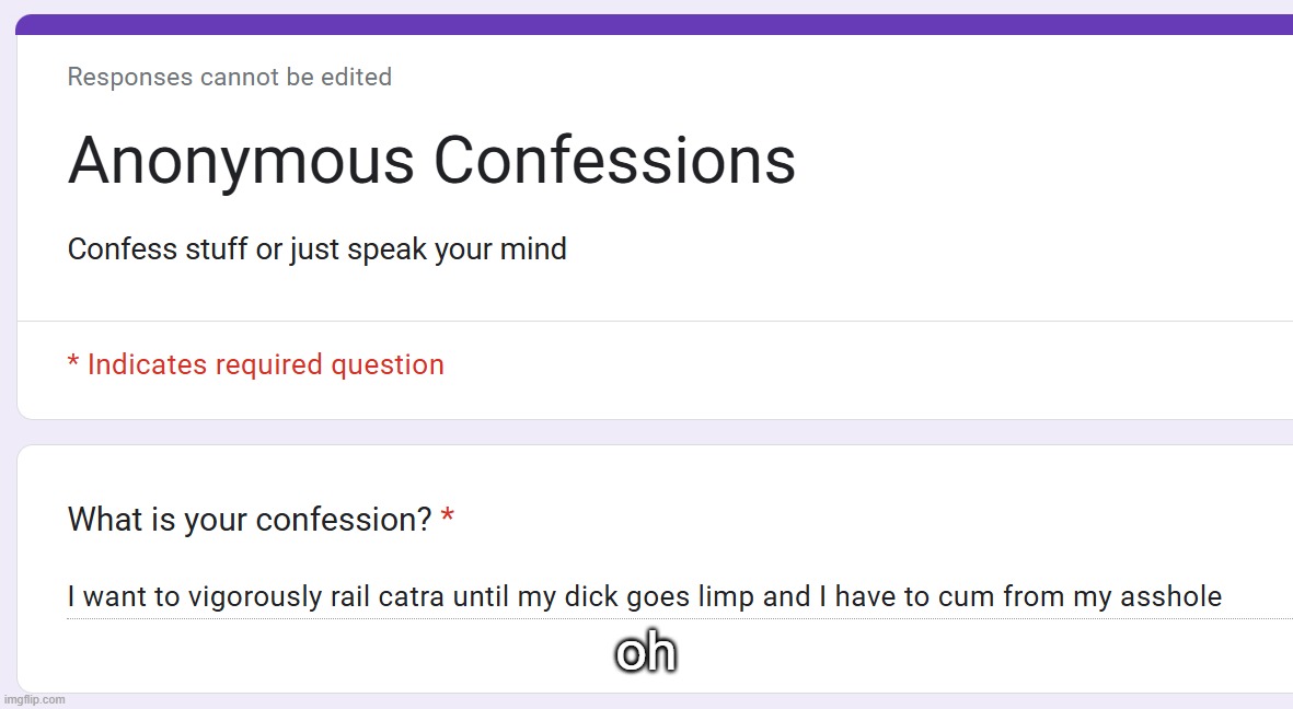 oh | made w/ Imgflip meme maker