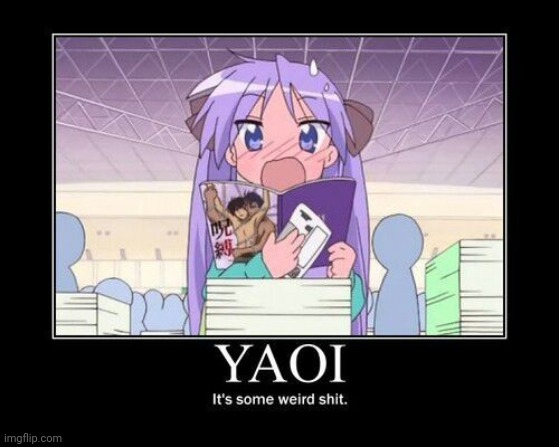 (Stop gooning and start praying) | image tagged in anime,lucky star | made w/ Imgflip meme maker