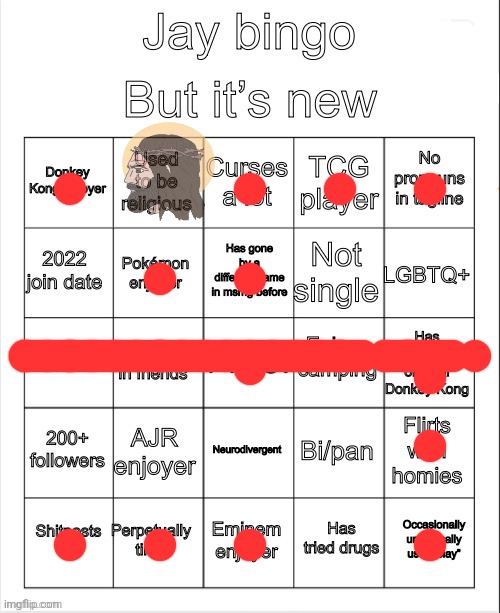 Jay new bingo | image tagged in jay new bingo | made w/ Imgflip meme maker