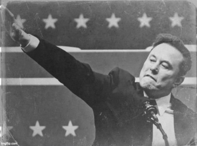Since everyone is talking about politics now | image tagged in elon musk nazi salute | made w/ Imgflip meme maker