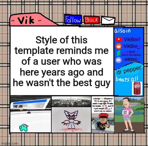 -Vik- fall announcement | Style of this template reminds me of a user who was here years ago and he wasn't the best guy | image tagged in -vik- fall announcement | made w/ Imgflip meme maker