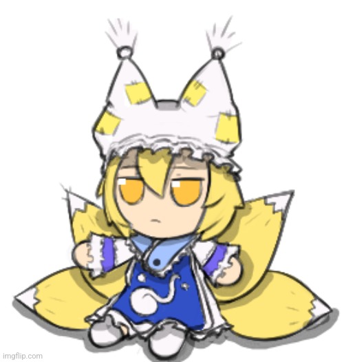 Yakumo Ran | image tagged in better fumo | made w/ Imgflip meme maker