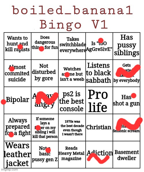 boiled_banana1 Bingo V1 | image tagged in boiled_banana1 bingo v1 | made w/ Imgflip meme maker