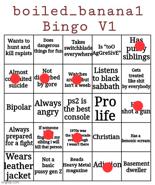boiled_banana1 Bingo V1 | image tagged in boiled_banana1 bingo v1 | made w/ Imgflip meme maker