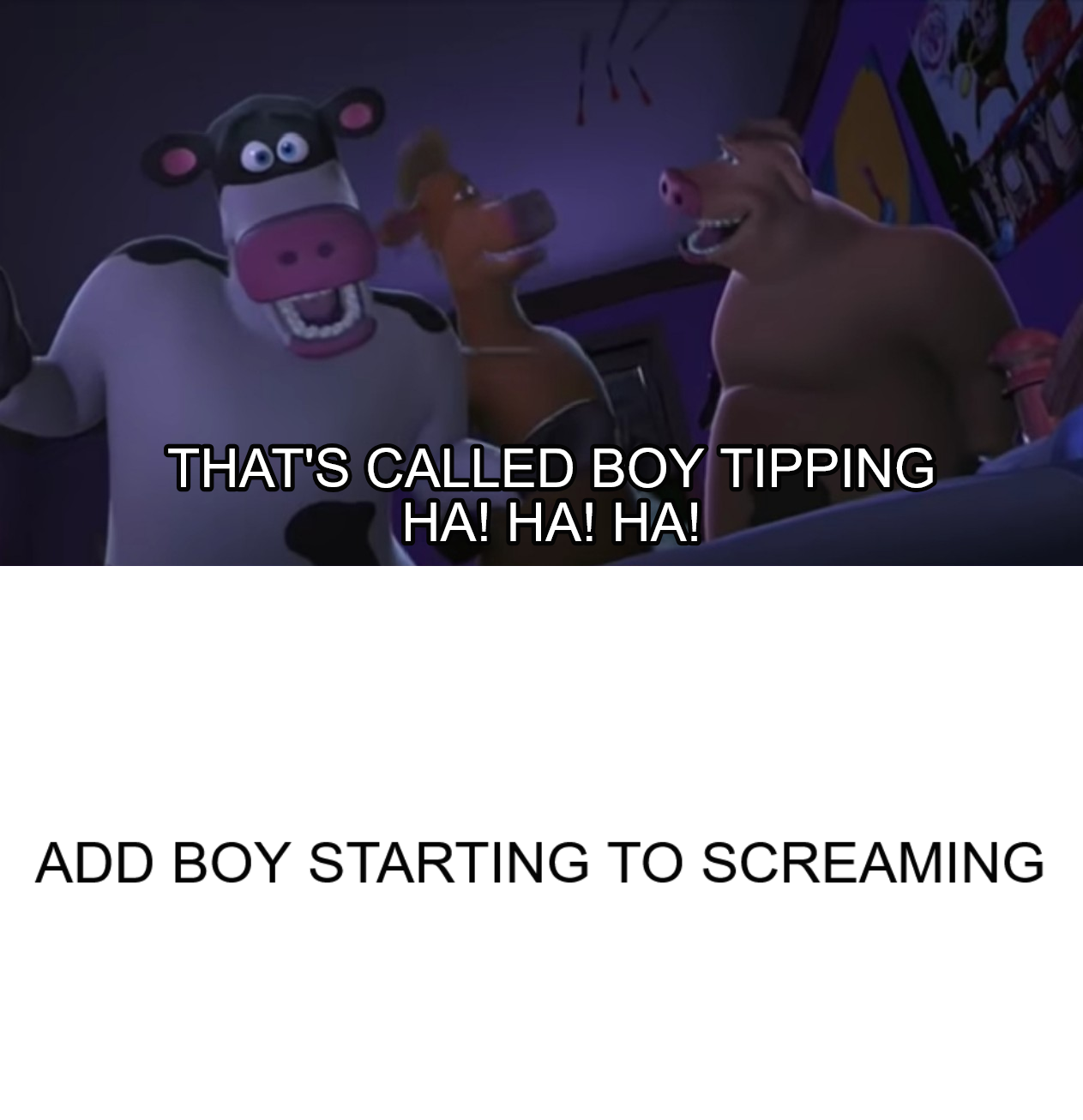 Otis makes which boy fear Blank Meme Template