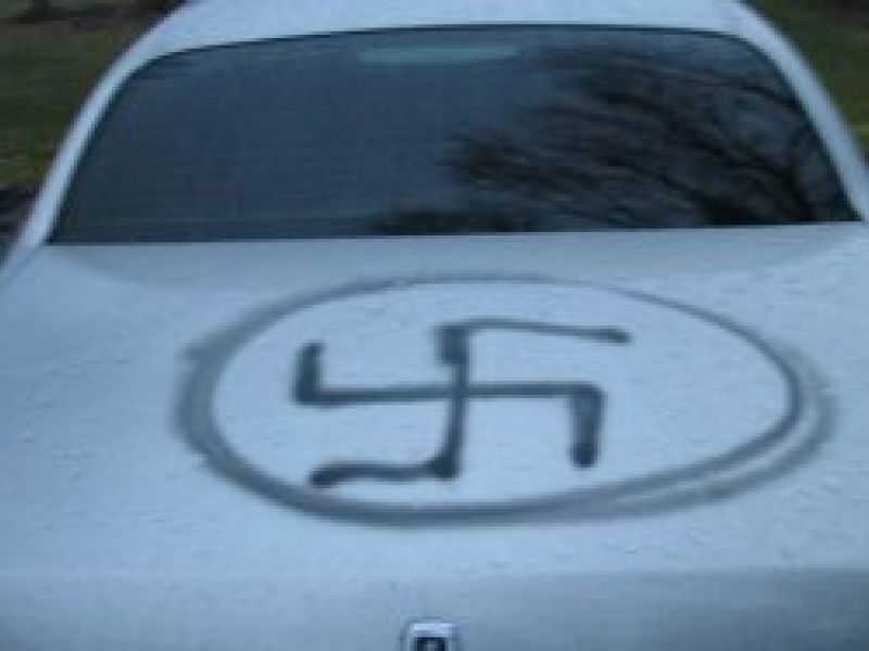 Swastica on car Blank Meme Template