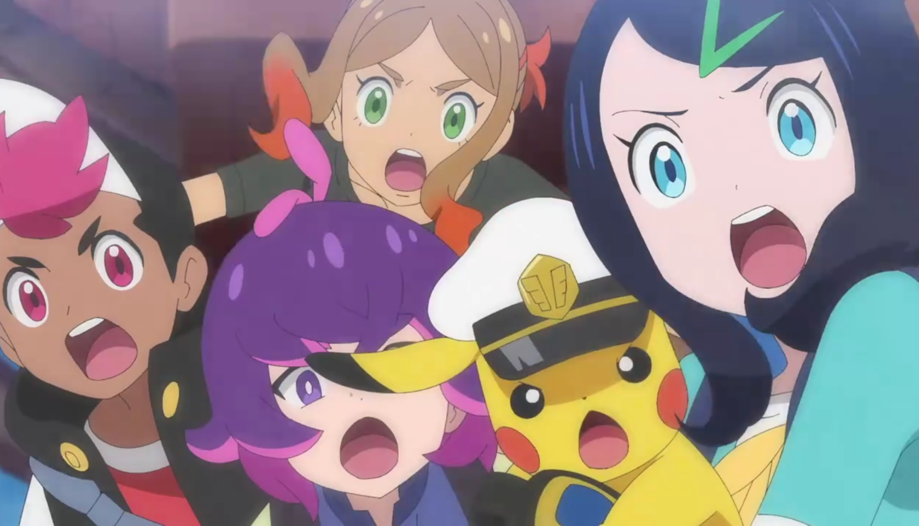 Liko and her friends shocked Blank Meme Template