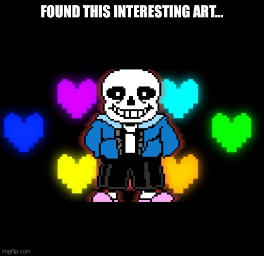 It’s kinda cool. Probably could fit in a temp or sum | FOUND THIS INTERESTING ART… | made w/ Imgflip meme maker
