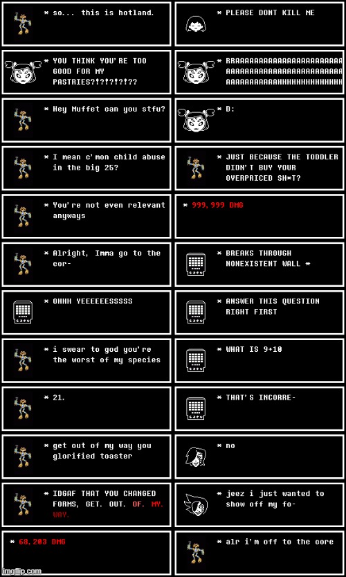 Chapter 3: Hotland (Undertale #54) | made w/ Imgflip meme maker