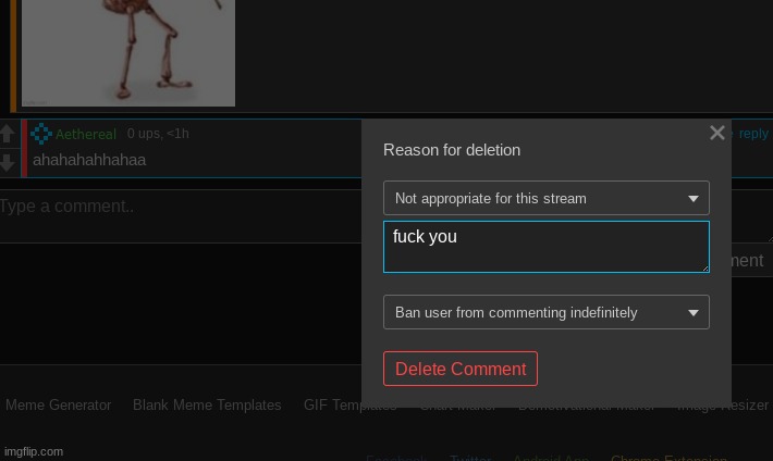 mod abuse real | made w/ Imgflip meme maker