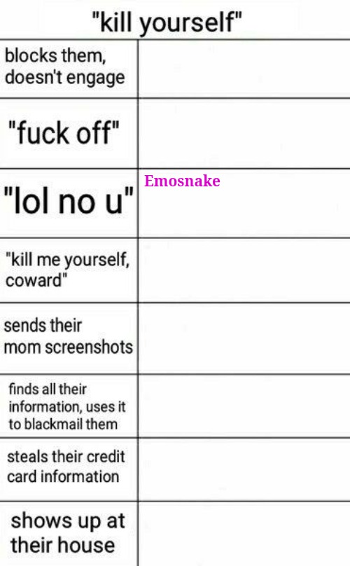 Emosnake | made w/ Imgflip meme maker