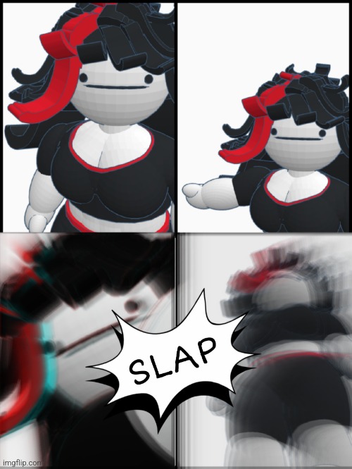 Claire slap | image tagged in claire slap | made w/ Imgflip meme maker