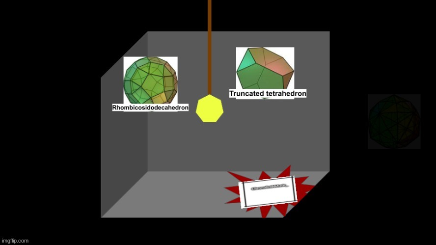 should rhombicosidodecahedron or truncated tetrahedron win? | made w/ Imgflip meme maker