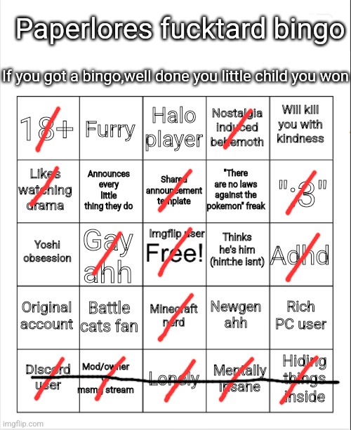 Vaporeons fucktard bingo | image tagged in vaporeons fucktard bingo | made w/ Imgflip meme maker