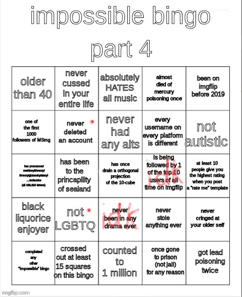 npc | image tagged in impossible bingo part 4 | made w/ Imgflip meme maker