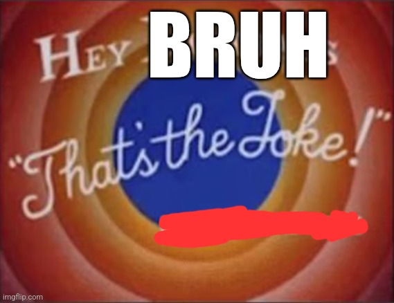 hey dumbass that's the joke | BRUH | image tagged in hey dumbass that's the joke | made w/ Imgflip meme maker