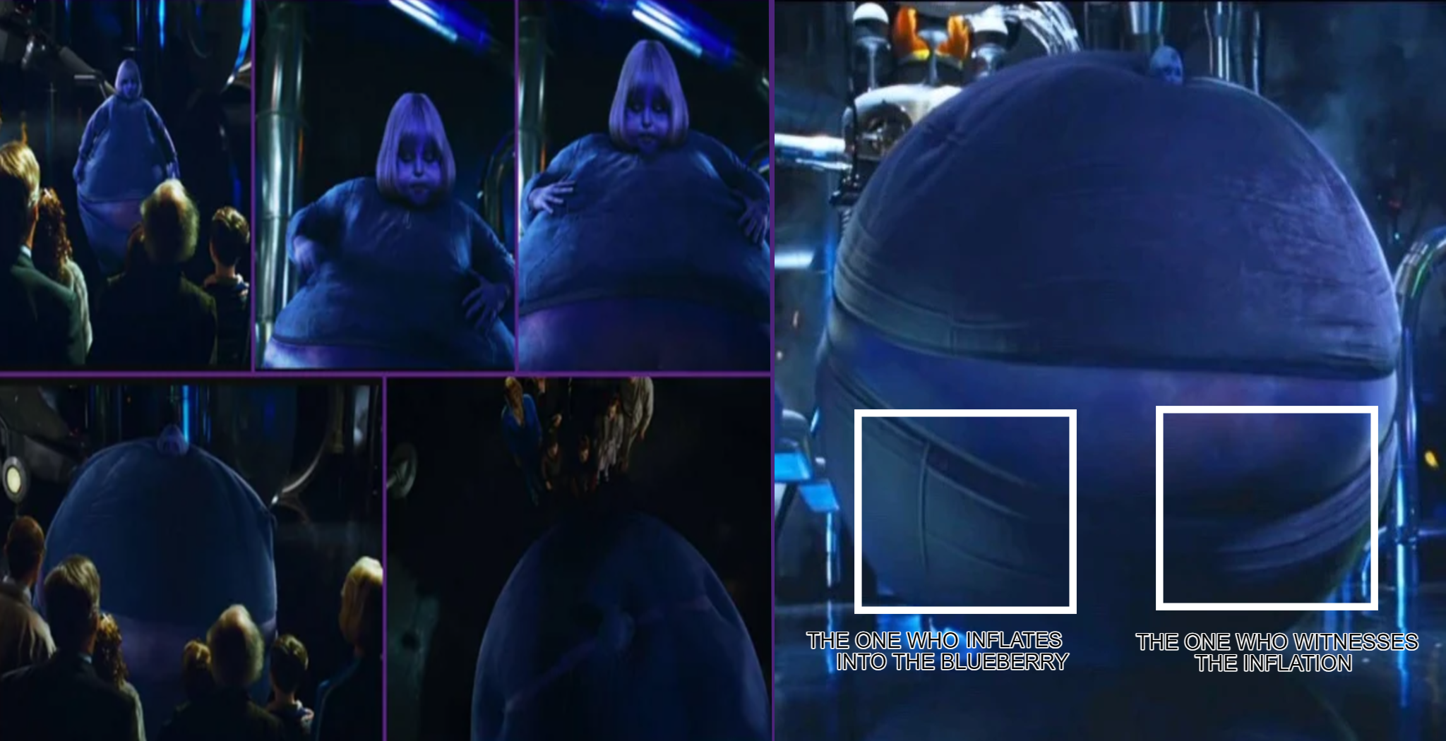 High Quality blueberry inflation cast meme Blank Meme Template