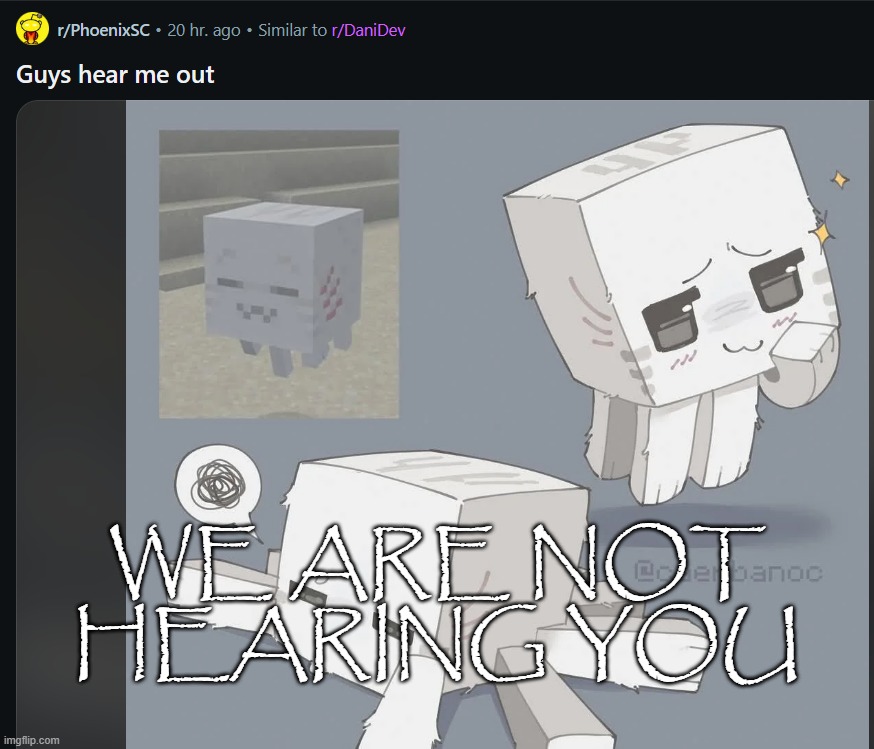WE ARE NOT HEARING YOU | made w/ Imgflip meme maker