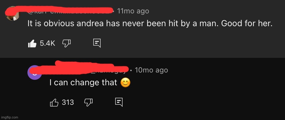 randomly found this in a youtube comment section | made w/ Imgflip meme maker