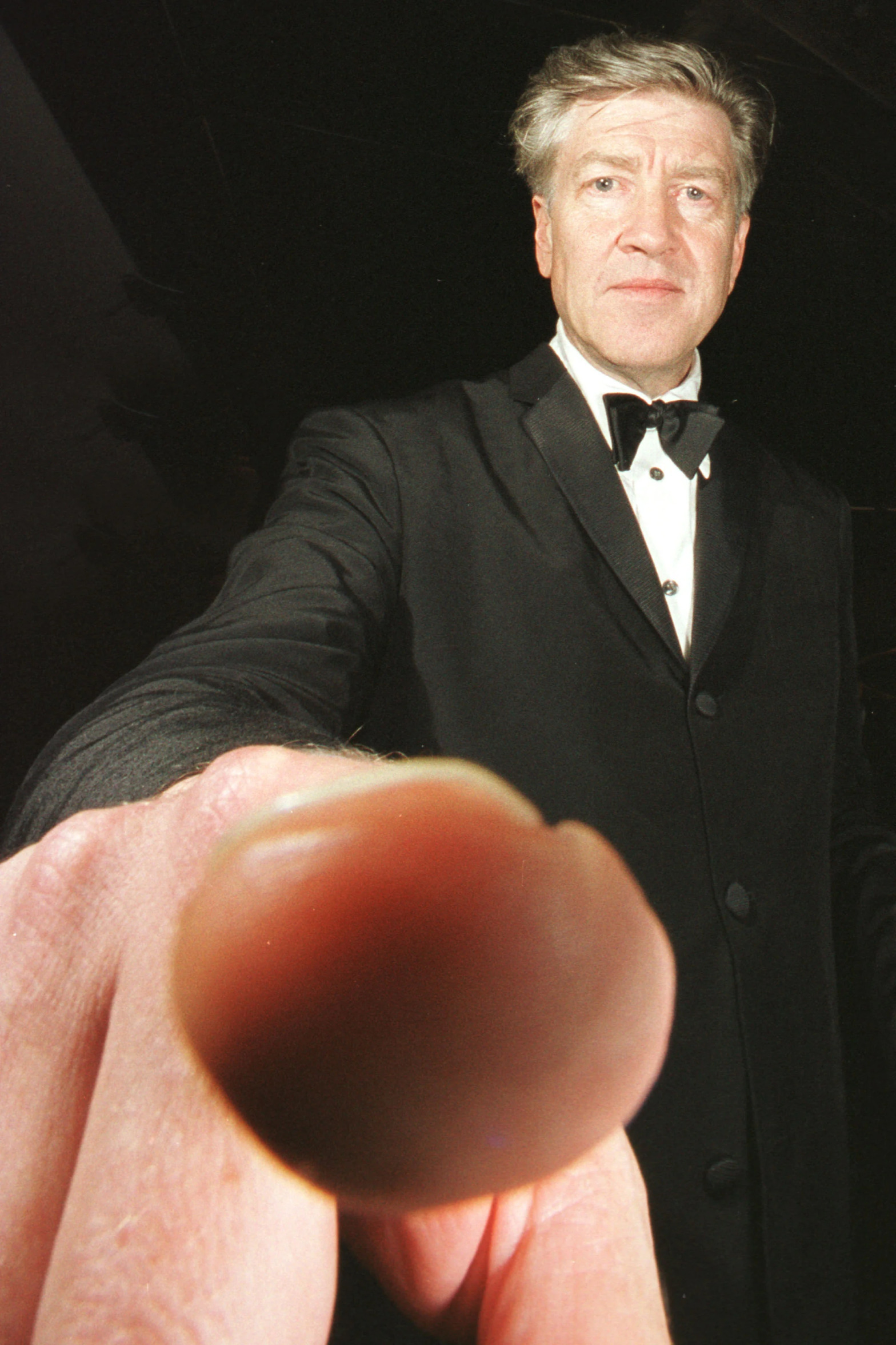 David Lynch pointing Blank Meme Template