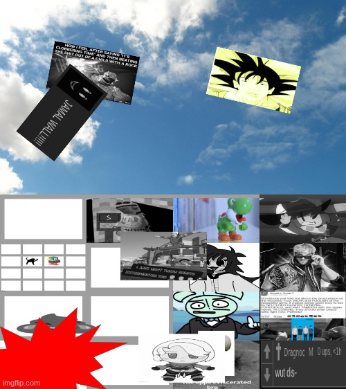V1 explodes, killing the 3 people near them and launching their bodies. Jamal Wall's corpse flies up and hits the thing, killing | made w/ Imgflip meme maker
